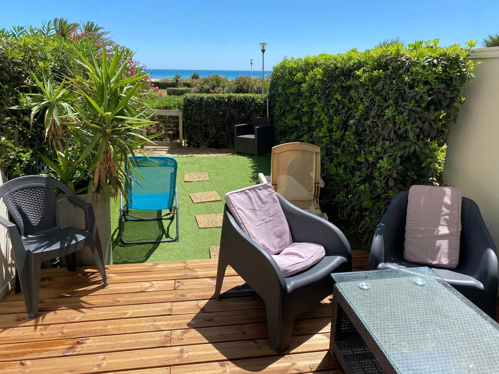 Apartamento Les Pieds Dans L'Eau Canet-en-Roussillon Exterior foto